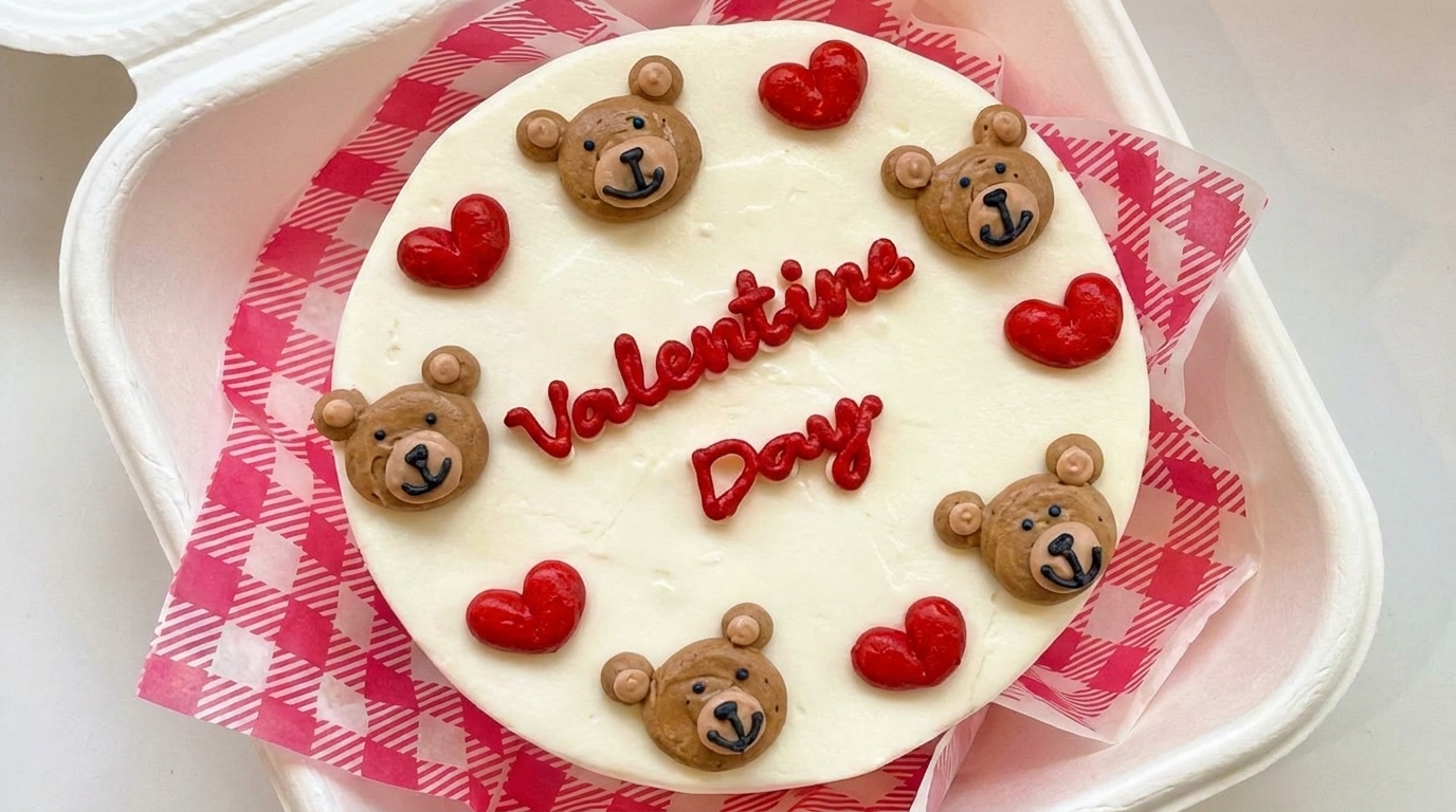 "Bento cake como presente romântico para datas especiais"
