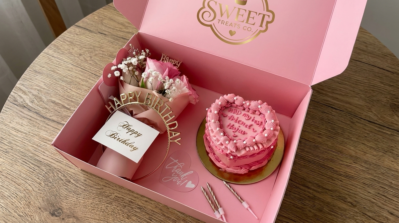"Bento cake como presente romântico para datas especiais"