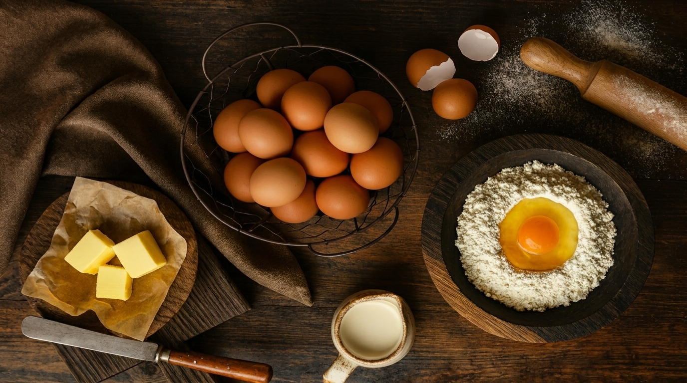 Despensa organizada com ingredientes para começar confeitaria"