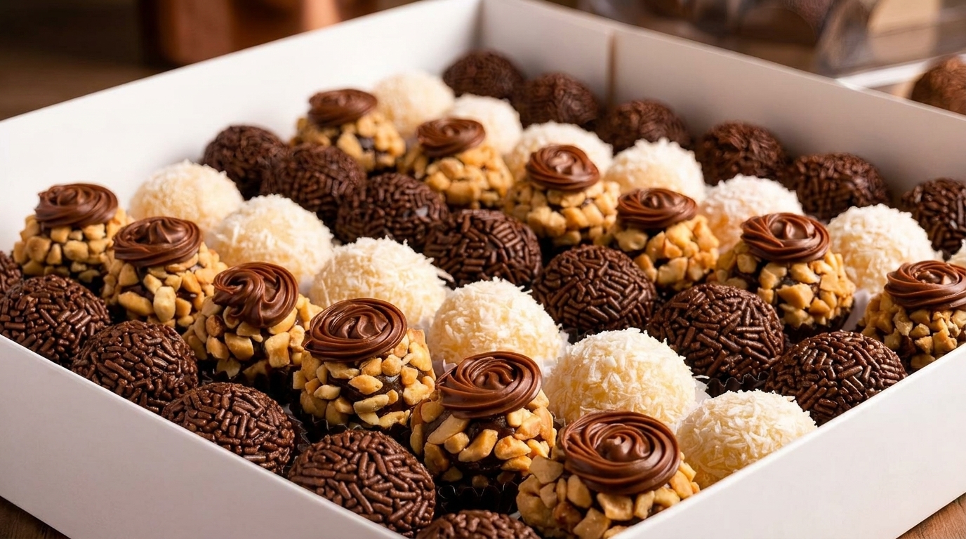 brigadeiros gourmet para vender : receita rentável 
