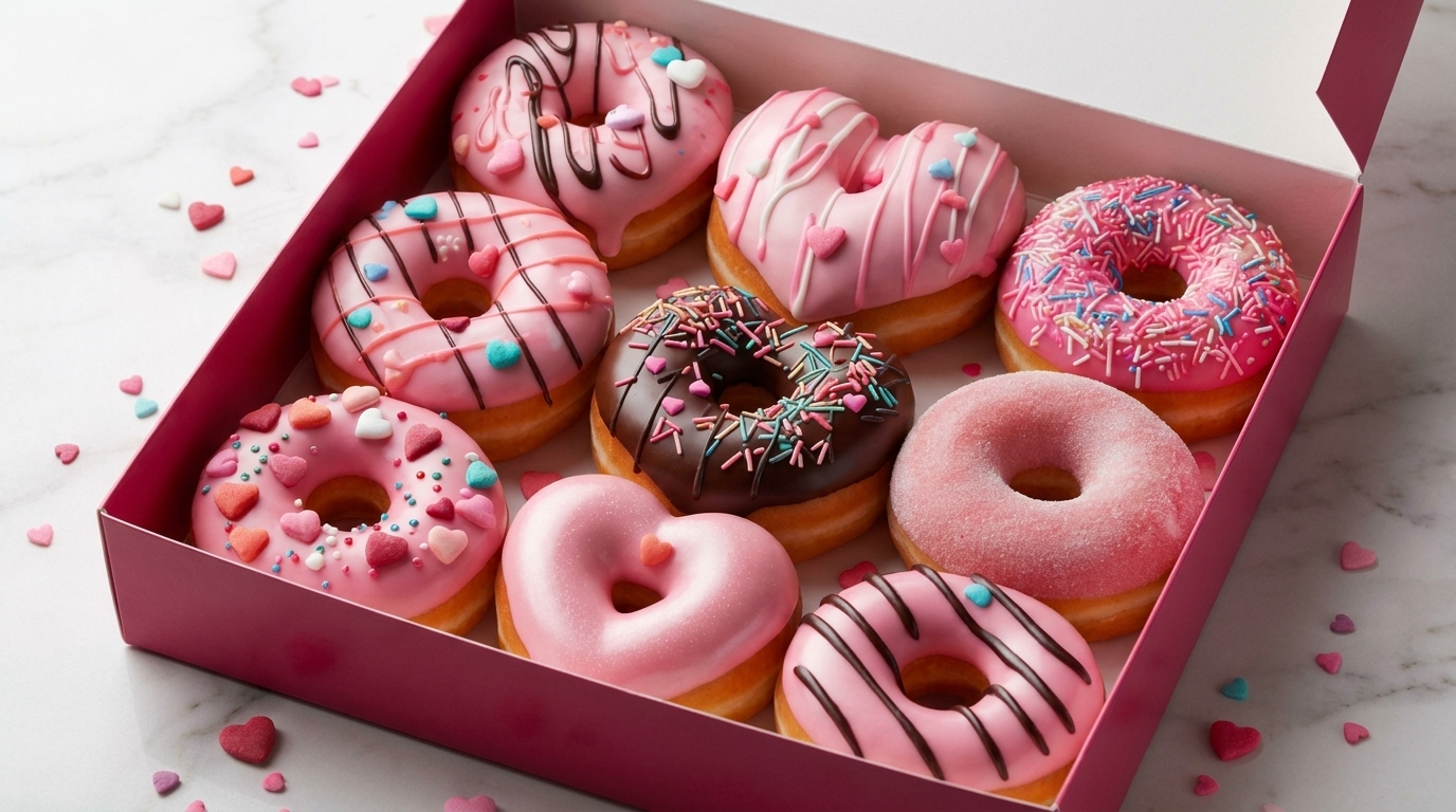 "Embalagens com identidade visual coerente para marca de confeitaria"