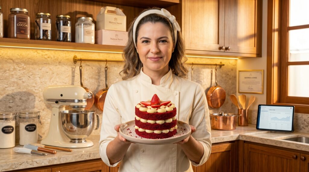 BENTO CAKE RED VELVET RECEITA LUCRATIVA DA MASSA