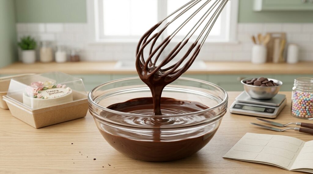 recheios estáveis para bento cake para vender ganache