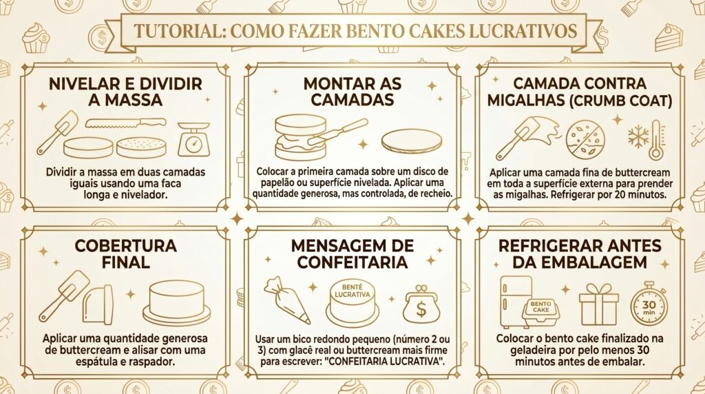 Montagem do Bento Cake Passo a Passo