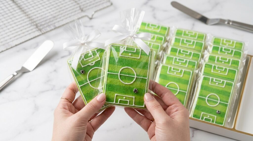 Biscoitos decorados tema copa: o item premium da mesa