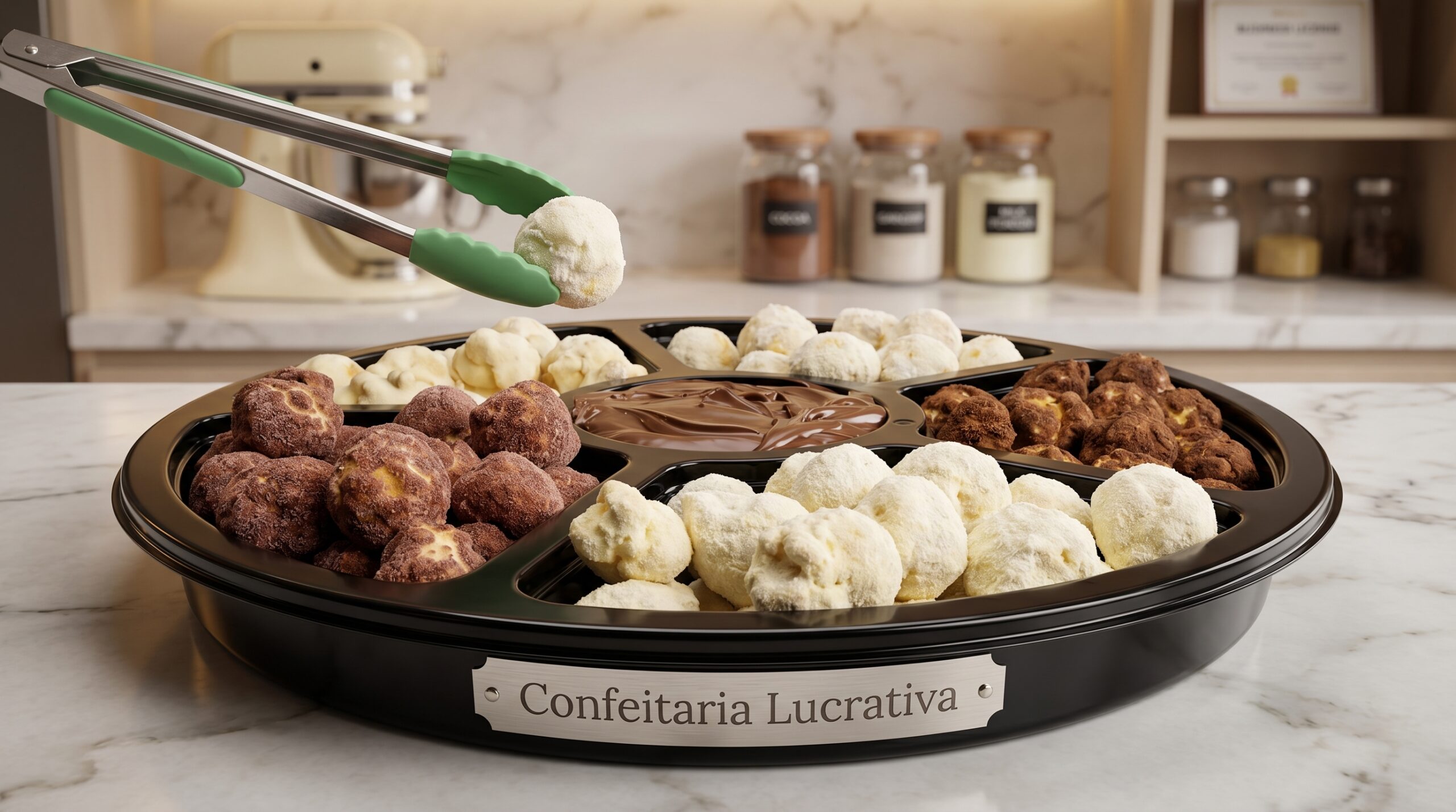 pipoca doce gourmet com sabores variados em potes para vender o ano todo