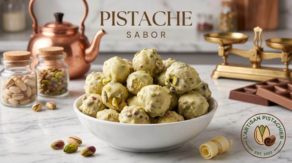 pipoca gourmet de pistache com a cor verde característica para vender em datas comemorativas
