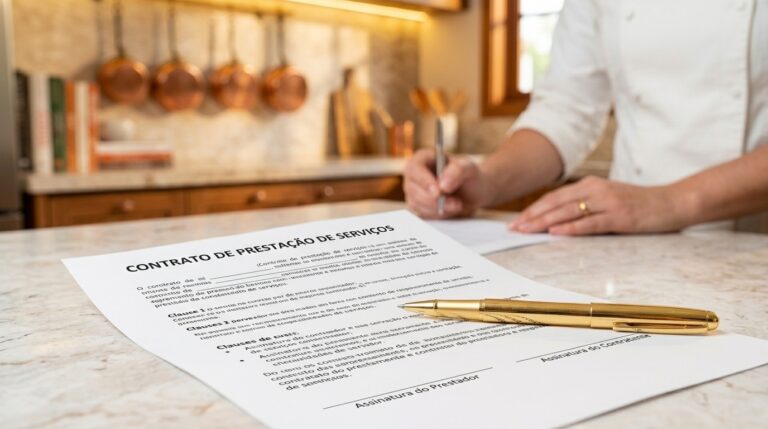 Contrato de prestaçContrato Simples para Encomenda