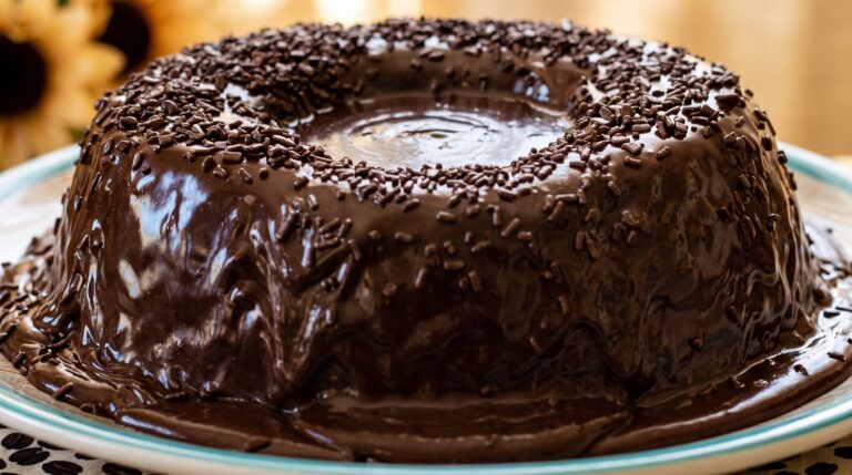 Bolo Vulcão de Chocolate