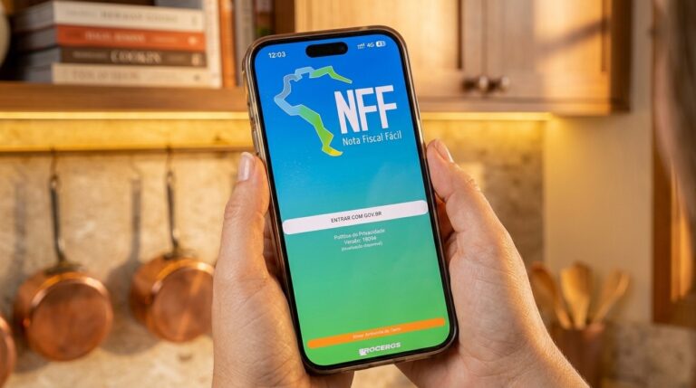 Nota Fiscal MEI: confeiteira emitindo a nota pelo celular